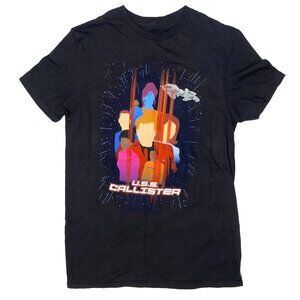Netflix Black Mirror USS Callister Sci-fi Tv Show Black Graphic Tshirt - S